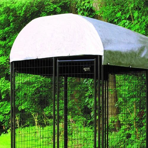 Master Paws® 5' X 10' Gray Kennel Cover Kit 3 Master Paws® 5' X 10' Gray Kennel Cover Kit