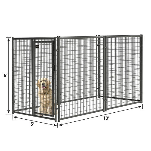Master Paws 6' H x 5' W Commercial Grade Welded Wire Kennel Panel Master Paws 6' H X 5' W Commercial Grade Welded Wire Kennel Panel -MASTER PAWS Shop 1711695 P ALT4