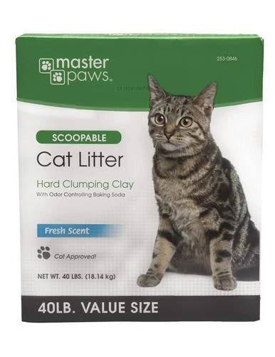 Master Paws® Scoopable Cat Litter - 40 Lbs 3 Master Paws® Scoopable Cat Litter - 40 Lbs