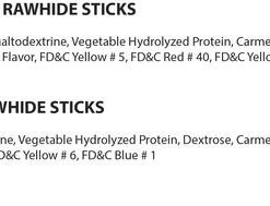 Master Paws® Beef Rawhide Dog Chew Munchie Sticks (Beef And Chicken Flavored) -MASTER PAWS Shop 2531853 Ingredients