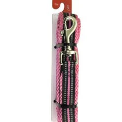 Master Paws® 5' Pink Reflective Nylon Dog Leash - Large