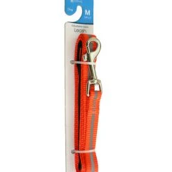 Master Paws® 5' Orange Reflective Adjustable Nylon Dog Leash - Medium