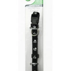 Master Paws® Adjustable Black Reflective Dog Collar - Small