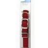 Master Paws® Adjustable Red Nylon Dog Collar - Medium -MASTER PAWS Shop 2533348 MD Col RD