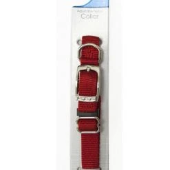 Master Paws® Adjustable Red Nylon Dog Collar - Medium