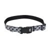 Master Paws® Black & White Reflective Adjustable Dog Collar - Small