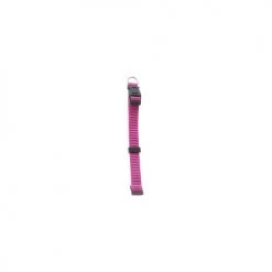 Master Paws® Adjustable Vertical Line Pink Dog Collar - Small