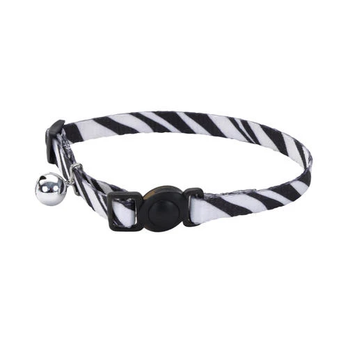 Master Paws® 3/8" Fashion Zebra Print Adjustable Breakaway Cat Collar 3 Master Paws® 3/8" Fashion Zebra Print Adjustable Breakaway Cat Collar