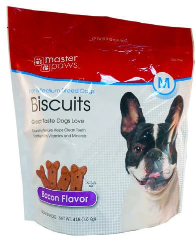 Master Paws® Bacon Flavored Dog Biscuits For Medium Breed Dogs - 4 Lb 8 Master Paws® Bacon Flavored Dog Biscuits For Medium Breed Dogs - 4 Lb -MASTER PAWS Shop 2537794