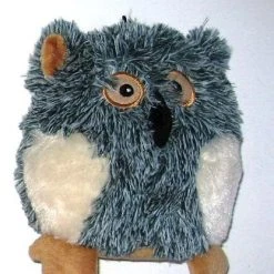Master Paws® Gray Animal Plush Dog Toy - Assorted Styles 7 Master Paws® Gray Animal Plush Dog Toy - Assorted Styles -MASTER PAWS Shop 2538141Owl
