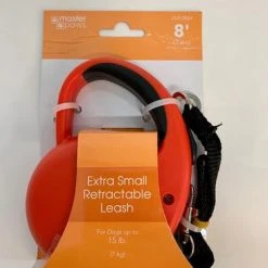 Master Paws® 8' Extra Small Retractable Dog Leash - Assorted Colors -MASTER PAWS Shop 47690EAM 2533854 RED PACKAGING