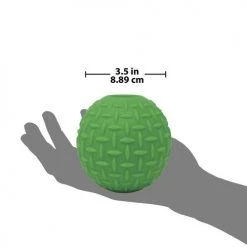 Master Paws® High Impact Rubber Diamond Plate Ball Dog Toy - 3.5" -MASTER PAWS Shop 575505 3