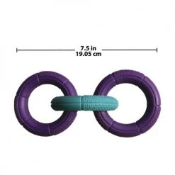 Master Paws® Diamond Grip 3-Ring Tug Dog Toy - 7.5" -MASTER PAWS Shop 575517 3