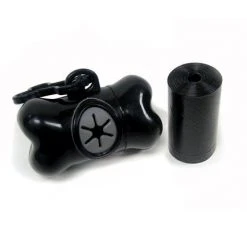 Master Paws™ Bone Shaped Pet Waste Pickup Bag Dispenser + Black Bags - 30 Ct