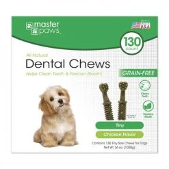 Master Paws® Tiny Dental Brushes Dog Chew Treats - 36 Oz